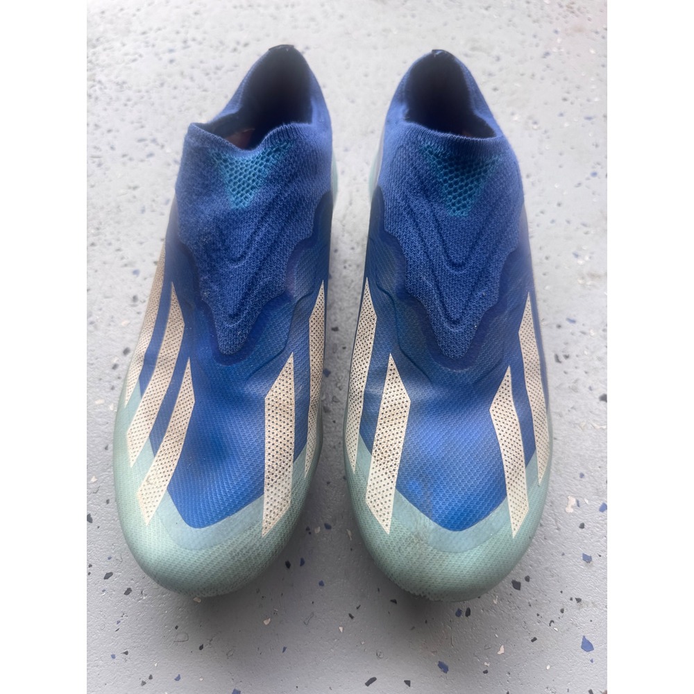 Adidas X Crazyfast.1 Laceless FG Soccer Cleats Blue Men's Size 6.5